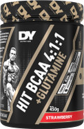 DY Nutrition HIT BCAA 4:1:1 + Glutamine, 450g, 30 Servings (Strawberry Flavour) Branch Chain Amino Acid Powder Drink for Optimal Pump & Performance | Pre & Intra Workout Supplement DY Nutrition HIT BCAA 4:1:1 + Glutamine, 450g, 30 Servings (Strawberry Flavour) Branch Chain Amino Acid Powder Drink for Optimal Pump & Performance | Pre & Intra Workout Supplement