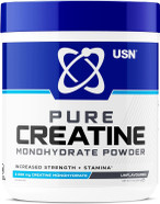 USN Micronised Creatine Powder 500g (79 Servings): Red Fruit Punch Flavour, 100% Pure Creatine Monohydrate Powder for Performance and Muscle Recovery, Suitable for Vegans