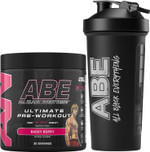 Applied Nutrition Bundle ABE Pre Workout 375g + ABE Black Shaker | All Black Everything Pre Workout Powder, Energy Drink, Physical Performance, Creatine, Beta Alanine, Caffeine (Sour Gummy Bear) Applied Nutrition Bundle ABE Pre Workout 375g + ABE Black Shaker | All Black Everything Pre Workout Powder, Energy Drink, Physical Performance, Creatine, Beta Alanine, Caffeine (Sour Gummy Bear)