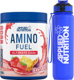 Applied Nutrition Bundle Amino Fuel 390g + Lifestyle Water Bottle 1000ml - Amino Acids Supplement, EAA Essential Amino Acids Powder, Muscle Fuel & Recovery (Fruit Burst) Applied Nutrition Bundle Amino Fuel 390g + Lifestyle Water Bottle 1000ml - Amino Acids Supplement, EAA Essential Amino Acids Powder, Muscle Fuel & Recovery (Fruit Burst)