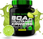 Scitec Nutrition BCAA + Glutamine Xpress  Essential Amino Acid Blend  with 5g 2:1:1 BCAAs  5g Glutamine  Fortified with Taurine, 600 g, Lime