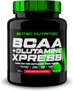 Scitec Nutrition BCAA + Glutamine Xpress Essential Amino Acid Blend with 5g 2:1:1 BCAAs 5g Glutamine Fortified with Taurine, 600 g, Watermelon Scitec Nutrition BCAA + Glutamine Xpress Essential Amino Acid Blend with 5g 2:1:1 BCAAs 5g Glutamine Fortified with Taurine, 600 g, Watermelon