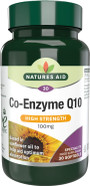 Natures Aid Co-Enzyme Q10 Co-Q-10 30mg 30 Softgels - Supports Heart Health & Energy Production - High Potency Ubiquinone - Vegan, Gluten Free, Non-GMO - Food Supplement for Daily Wellness Natures Aid Co-Enzyme Q10 Co-Q-10 30mg 30 Softgels - Supports Heart Health & Energy Production - High Potency Ubiquinone - Vegan, Gluten Free, Non-GMO - Food Supplement for Daily Wellness