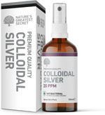 Nature's Greatest Secret Premium Quality Antibacterial 20ppm Colloidal Silver Spray 20ml Nature's Greatest Secret Premium Quality Antibacterial 20ppm Colloidal Silver Spray 20ml