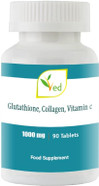 VED Reduced L-Glutathione, Collage, Vitamin C Tablets | 1000mg x 90 Tablets VED Reduced L-Glutathione, Collage, Vitamin C Tablets | 1000mg x 90 Tablets