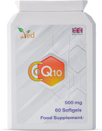 VED Co Enzyme Q10, Naturally Fermented Ubiquinone, 500mg 60 Softgels