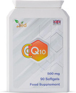 VED Co Enzyme Q10 | Support Healthy Heart and Muscles | Promote Cellular Energy | Naturally Fermented Ubiquinone| 500mg VED Co Enzyme Q10 | Support Healthy Heart and Muscles | Promote Cellular Energy | Naturally Fermented Ubiquinone| 500mg