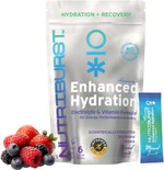 Nutriburst - Energy Electrolytes + 11 Vitamins & Minerals Energy Natural Caffeine Performance - Suitable for Vegans - 6 Pack: Strawberry & Watermelon - Enhanced Hydration Nutriburst - Energy Electrolytes + 11 Vitamins & Minerals Energy Natural Caffeine Performance - Suitable for Vegans - 6 Pack: Strawberry & Watermelon - Enhanced Hydration