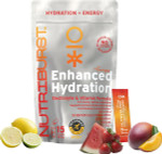 Nutriburst - Energy Electrolytes + 11 Vitamins & Minerals Energy Natural Caffeine Performance - Suitable for Vegans - 15 Pack: Mango, Lemon & Lime, Strawberry & Watermelon - Enhanced Hydration Nutriburst - Energy Electrolytes + 11 Vitamins & Minerals Energy Natural Caffeine Performance - Suitable for Vegans - 15 Pack: Mango, Lemon & Lime, Strawberry & Watermelon - Enhanced Hydration