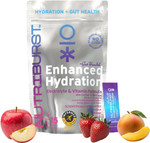 Nutriburst - Gut Health Electrolytes + 11 Vitamins & Minerals  Digestive Function  Gut Health - Suitable for Vegans - 15 Pack: Mango, Strawberry & Apple - Enhanced Hydration