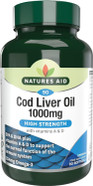 Natures Aid Cod Liver Oil 1000mg Softgels High Strength Omega-3 Fish Oil with Vitamins A & D Supports Immune System, Heart Health, Brain, Vision, Joints Non-GMO 90 Capsules Natures Aid Cod Liver Oil 1000mg Softgels High Strength Omega-3 Fish Oil with Vitamins A & D Supports Immune System, Heart Health, Brain, Vision, Joints Non-GMO 90 Capsules