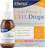Efamol Kids Omega 3 DHA Drops | Omega 3 for Kids | Brain Supplement to Support Normal Brain Function | DHA Omega 3 Kids | Lemon Flavour Sugar Free Omega 3 Liquid | Tasteless Fish Oil Kids | 6 Months+ Efamol Kids Omega 3 DHA Drops | Omega 3 for Kids | Brain Supplement to Support Normal Brain Function | DHA Omega 3 Kids | Lemon Flavour Sugar Free Omega 3 Liquid | Tasteless Fish Oil Kids | 6 Months+