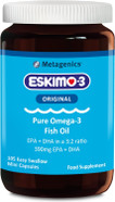Eskimo-3 Fish Oil by Metagenics - Source of Omega-3 and Essential Fatty Acids EPA & DHA - 250 Mini Capsules Eskimo-3 Fish Oil by Metagenics - Source of Omega-3 and Essential Fatty Acids EPA & DHA - 250 Mini Capsules