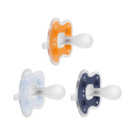 Dr. Brown'S Advantage One-Piece Silicone Baby Pacifier, Fully Symmetrical Soother, Dark Gray/Green/Yellow, 6-18M, Bpa Free, 3 Pack Dr. Brown'S Advantage One-Piece Silicone Baby Pacifier, Fully Symmetrical Soother, Dark Gray/Green/Yellow, 6-18M, Bpa Free, 3 Pack