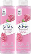 St. Ives Body Wash Refreshing Cleanser Rose Water & Aloe Vera Made With Plant-Based Cleansers & 100% Natural Extracts 16 Oz