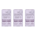 The Grandpa Soap Company Witch Hazel Bar Soap - Tones And Rejuvenates Skin, With Witch Hazel And Lavender, Provides A Relaxing Effect, Vegan, For Face And Body, 4.25 Oz, 3 Pack The Grandpa Soap Company Witch Hazel Bar Soap - Tones And Rejuvenates Skin, With Witch Hazel And Lavender, Provides A Relaxing Effect, Vegan, For Face And Body, 4.25 Oz, 3 Pack