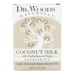Dr. Woods Coconut Milk Bar Soap With Vanilla Beans, Papaya, & Organic Shea Butter, 5.25 Oz