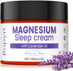 Magnesium Sleep Cream: Long Lasting Moisturizing Topical Magnesium Lotion With Lavender Oil For Leg Cramps Pain Safe For Kids 120G/4.2Oz Magnesium Sleep Cream: Long Lasting Moisturizing Topical Magnesium Lotion With Lavender Oil For Leg Cramps Pain Safe For Kids 120G/4.2Oz
