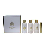 Jo Milano Game Of Spades Royale 4-Piece Gift Set Unisex, (3.4 Oz Parfum Spray + 6.8 Oz Body Cleanser + 6.8 Oz Body Cream + 0.27 Oz Refillable Atomizer) Jo Milano Game Of Spades Royale 4-Piece Gift Set Unisex, (3.4 Oz Parfum Spray + 6.8 Oz Body Cleanser + 6.8 Oz Body Cream + 0.27 Oz Refillable Atomizer)