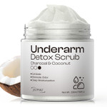 Coconut Charcoal Underarm Detox Scrub: Armpit Detox Exfoliating Nourishing For Natural Eliminate Odor Vegan Gentle For Sensitive Skin Coconut Charcoal Underarm Detox Scrub: Armpit Detox Exfoliating Nourishing For Natural Eliminate Odor Vegan Gentle For Sensitive Skin