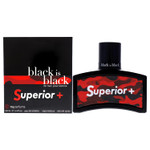 Black Is Black Superior Plus For Men Eau De Toilette Spray, 3.4 Ounce