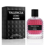 Valencia Uomo Intense For Men Eau De Parfum - Amber Fougere Fragrance Top Notes Of Vanilla Bourbon Mid Tone Of Lavandin Create Spicy & Woody Aroma - Base Scent Of Smoked Vetiver Elegant 100Ml Bottle