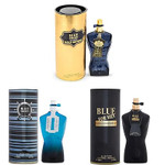 3Pack Men Cologne Blue For Men Series Eau De Parfume Spray With Woody Floral & Fruity Scent Perfume Gift Set Day To Night Luxury Fragrances