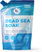 Dead Sea Salts For Soaking, Mineral Salt For Bath, Spa, Shower  More Minerals Than Epsom Salt, Pure And Natural Bath Salt For Foot Soak, Fine Salt Mined From Dead Sea 2 Pound (Lavender)