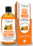 Turmeric Face Wash, 4Oz Clear Skin Liquid Soap  100% Natural Exfoliating Turmeric Facial Cleanser  Turmeric Brightening Soap Skin Detox Treatment Made In Usa