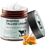 Beef Tallow For Skin, Beef Tallow Moisturizer, 8.4 Oz Organic Whipped Grass Fed Beef Tallow With Honey Cream For Face & Body, Unscented Beef Tallow For Skin, Beef Tallow Moisturizer, 8.4 Oz Organic Whipped Grass Fed Beef Tallow With Honey Cream For Face & Body, Unscented