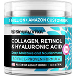 Simplyvital Collagen Face Moisturizer - Anti-Aging Retinol Cream For Face, Neck & Décolleté With Hyaluronic Acid - Made In Usa, Daily Moisturizer Face Cream, 2-Pack Simplyvital Collagen Face Moisturizer - Anti-Aging Retinol Cream For Face, Neck & Décolleté With Hyaluronic Acid - Made In Usa, Daily Moisturizer Face Cream, 2-Pack