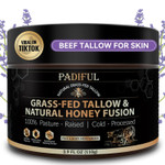 Beef Tallow For Skin - Homemade Beef Tallow And Honey Balm Moisturizer - Natural Grass - Fed Beef Tallow Skincare With Raw Honey Moisturizing Cream For Face Body Lotion Skin Care (3.9 Oz, Unscented) Beef Tallow For Skin - Homemade Beef Tallow And Honey Balm Moisturizer - Natural Grass - Fed Beef Tallow Skincare With Raw Honey Moisturizing Cream For Face Body Lotion Skin Care (3.9 Oz, Unscented)