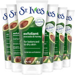 St. Ives Soft Skin Face Scrub, Avocado & Honey Moderate Exfoliator For Soft, Smooth Skin, Oil-Free Facial Scrub Made With 100% Natural Exfoliants, 6 Oz, 6 Pack St. Ives Soft Skin Face Scrub, Avocado & Honey Moderate Exfoliator For Soft, Smooth Skin, Oil-Free Facial Scrub Made With 100% Natural Exfoliants, 6 Oz, 6 Pack