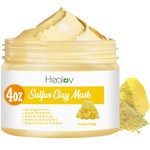 Sulfur Face Mask All Natural Sulfur Facial Clay Mask Glowing Skincare For Acne, Spots, Oily Skin Sulfur Acne Cream Absorbs Excess Oil And Unclogs Pores Kaolin Mask Treatment Sulfur Face Mask All Natural Sulfur Facial Clay Mask Glowing Skincare For Acne, Spots, Oily Skin Sulfur Acne Cream Absorbs Excess Oil And Unclogs Pores Kaolin Mask Treatment