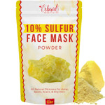 Sulfur Face Mask All Natural Brightening Facial Clay Mask Powder Glowing Skincare For Acne, Spots, Scars, Oily Skin Acne Treatment Absorbs Excess Oil And Unclogs Pores, Made In Usa Sulfur Face Mask All Natural Brightening Facial Clay Mask Powder Glowing Skincare For Acne, Spots, Scars, Oily Skin Acne Treatment Absorbs Excess Oil And Unclogs Pores, Made In Usa