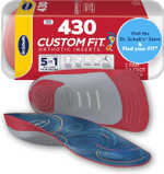 Dr. SchollS Custom Fit Orthotics 3/4 Length Arch Support Shoe Inserts - Plantar Fasciitis Relief Insoles For Men And Women, Immediate All-Day Total Lower Body Pain Relief, Fsa Hsa Eligible, Cf430