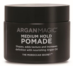 Argan Magic Medium Hold Pomade With Argan Oil | Shapes, Adds Texture, Increases Definition | Made In Usa, Paraben Free, Cruelty Free (8 Oz)