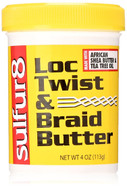 Sulfur 8 Loc Twist And Braid Butter, 4 Ounce
