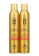 F'Reeze It Mega Free~Ze Hair Spray, Extreme Hold,10 Oz, (2 Count)