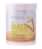 Salerm Cosmetics Wheat Germ Capillary Mask, Provitamins B5 For Dry Hair (33.7 Oz / 1000 Ml - Large Liter Size)