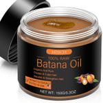 Raw Batana Oil For Hair Growth, 100% Natural Pure Dr. Sebi Botana Oil From Honduras, Unrefined Organic For Prevent Hair Loss, Enhances Thickness For Men & Women 5.3 Oz