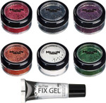 Halloween Glitter Shakers By Moon Terror - Boxset - Sfx Make Up, Festival Glitter For Face Body Hair, Special Effects Make Up - 0.17G Halloween Glitter Shakers By Moon Terror - Boxset - Sfx Make Up, Festival Glitter For Face Body Hair, Special Effects Make Up - 0.17G