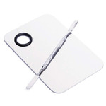 2 Pcs Stainless Steel Cosmetic Makeup Palette, Professional Cosmetic Mixing Makeup Palette Spatula Makeup Artist Tool, Beauty Salon Color Cream Mixing Palette With A Spatula Makeup Nail Art Palette 2 Pcs Stainless Steel Cosmetic Makeup Palette, Professional Cosmetic Mixing Makeup Palette Spatula Makeup Artist Tool, Beauty Salon Color Cream Mixing Palette With A Spatula Makeup Nail Art Palette