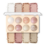 Kyda 8 Colors Baked Powder Palette, Mulitiuse Baked Powder For Eyeshadow Highlighter Contour, Lightweight Blendable, Buildable Glossy Color, Golden Luster Kyda 8 Colors Baked Powder Palette, Mulitiuse Baked Powder For Eyeshadow Highlighter Contour, Lightweight Blendable, Buildable Glossy Color, Golden Luster