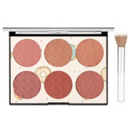 Kyda 6 Colors Blush Palette, Matte And Shimmer Blush Palette, Smooth Blendable Powder, Multiuse Blusher Makeup With Contour Highlighter-Set A Kyda 6 Colors Blush Palette, Matte And Shimmer Blush Palette, Smooth Blendable Powder, Multiuse Blusher Makeup With Contour Highlighter-Set A