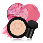 Kyda Air Cushion Blush, Mushroom Head Air Cushion Blusher, Natural Glow Liquid Blusher For Cheeks And Eyes, Buildable Matte Coverage, Lightweight Blendable, Silky Cream Blush Makeup, 01 Sweet Pink