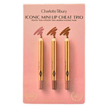Charlotte Tilbury Iconic Mini Lip Cheat Trio Makeup Gift Set - Pillow Talk Original, Pillow Talk Medium, Iconic Nude Charlotte Tilbury Iconic Mini Lip Cheat Trio Makeup Gift Set - Pillow Talk Original, Pillow Talk Medium, Iconic Nude