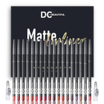 Dc-Beautiful 18 Colors Lip Liners Pencil Set With 2 Pencil Sharpeners, Premium Waterproof Smooth Lip Pencils, Long Lasting Matte Makeup Lipliners