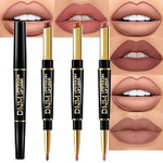 Evpct 1Pcs Red Velvet Matte Lip Liner And Lipstick Combo Set Kit For Women, Lovely Sexy Rose Red Magic 24 Hours Lipstick And Lip Liner Gloss Stain Makeup Set Long Lasting Waterproof 24 Labial, 41