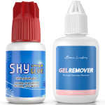 Sky Glue S+ For Eyelash Extensions & Gel Remover | Professional Super Strong Black Lash Extension Glue - Fast Drying, 7+ Week Retention | Effective Lash Glue Remover Gel For The Strongest Adhesives Sky Glue S+ For Eyelash Extensions & Gel Remover | Professional Super Strong Black Lash Extension Glue - Fast Drying, 7+ Week Retention | Effective Lash Glue Remover Gel For The Strongest Adhesives
